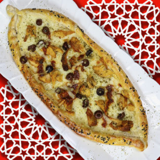 Pizza turca, Shawarma y Vegano